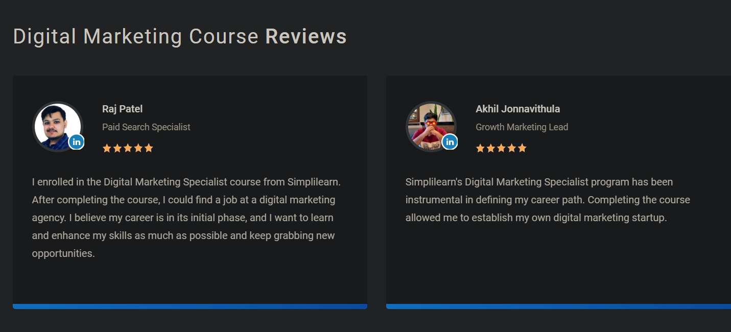 digital marketing courses in lakhimpur- simplilearn google review