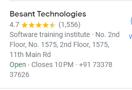 Digital Marketing Courses In Beawar- Besant Technologies Google Reviews