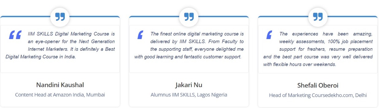 Digital Marketing Courses In Beawar- IIM Skills google reviews