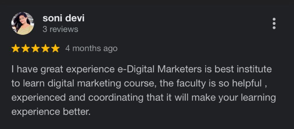Digital Marketing Courses In Beawar- Edigital Marketers Google Reviews