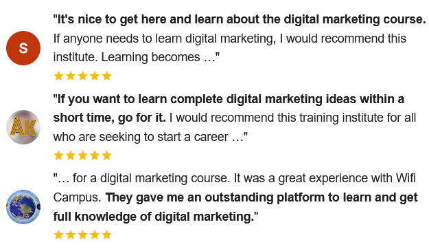Digital Marketing Courses In Bareilly- Wifi Campus Google Reviews